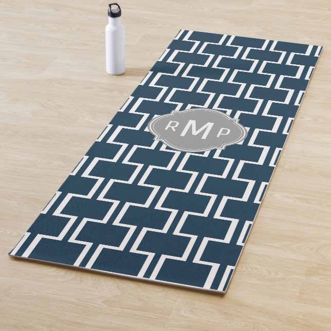 Modern Geometric Pattern Yoga Mat (In Situ)