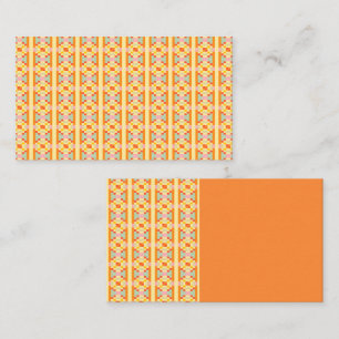Modern Geometric Pixel Art Seamless Pattern  Business Card