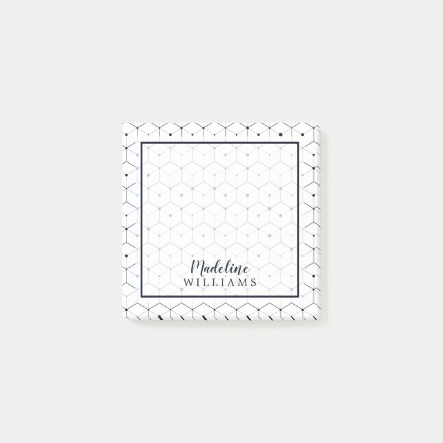Modern Geometric Post-it Notes (Front)