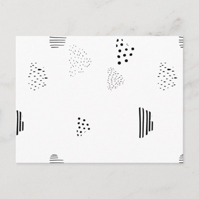 Modern Geometric Postcards | Stylish Stationery Se (Front)