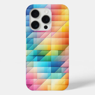 Modern Geometric Prism Phone Case Colorful Diagona