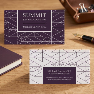 Modern Geometric Professional Design Business Card