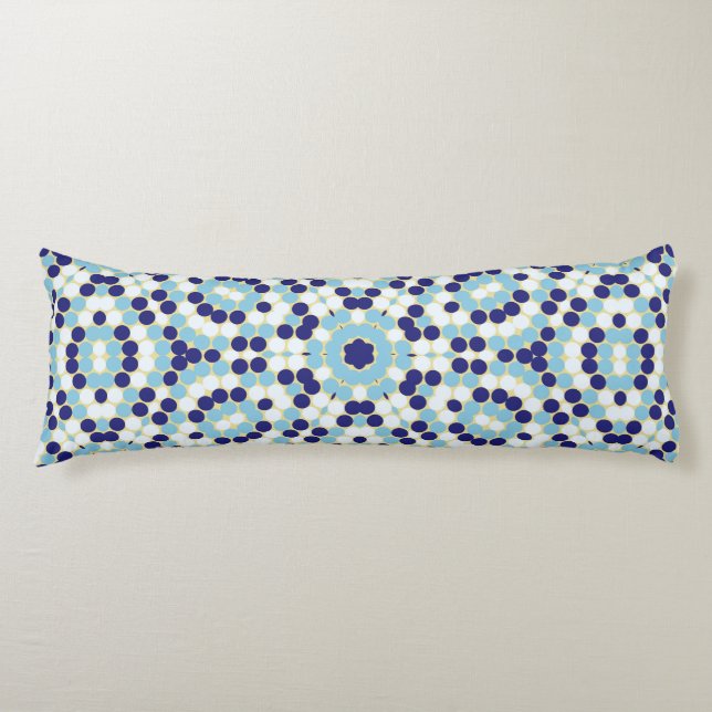 Modern Geometric Retro Dot Pattern Body Cushion (Front)