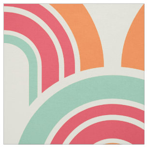Modern Geometric Retro Fifties Pattern #2 Fabric