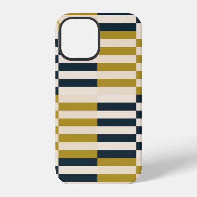 Modern geometric, retro Scandinavian pattern iPhone Case (Back)