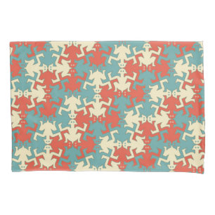 Modern Geometric Retro Strong Men Pattern Pillowcase