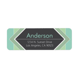 Modern Geometric Return Address 