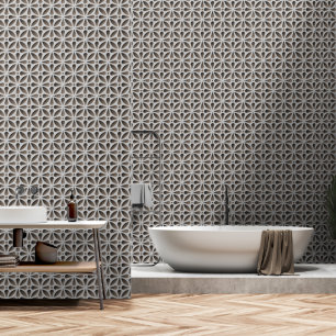 Modern Geometric Round Pattern No.1 Wallpaper