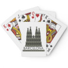 Modern Geometric Sagrada Familia Barcelona Skyline