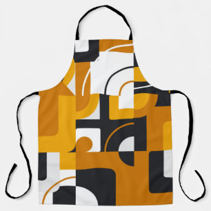 Modern geometric seamless pattern apron