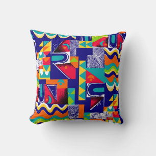 Modern geometric seamless pattern cushion