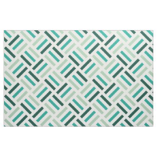 Modern Geometric Seamless Pattern Green Tones Fabric
