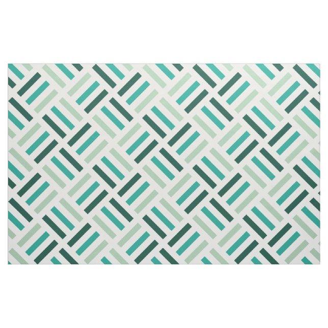 Modern Geometric Seamless Pattern Green Tones Fabric (Fat Quarter)