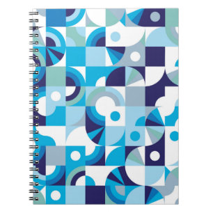 Modern geometric seamless pattern notebook