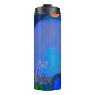 Modern geometric seamless pattern thermal tumbler