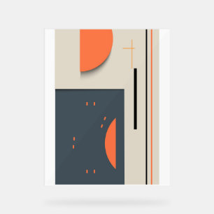  Modern geometric shapes   Acrylic Sign