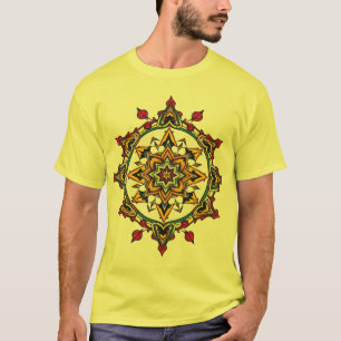 Modern Geometric Shapes Pattern Vibrant Abstract T-Shirt