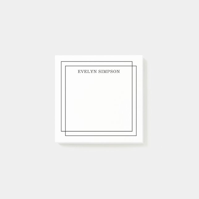 Modern Geometric Simple Post-it Notes (Front)