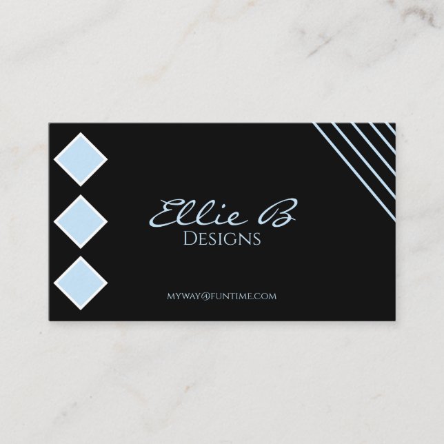 Modern Geometric Sleek Minimalist  Business Card (Front)