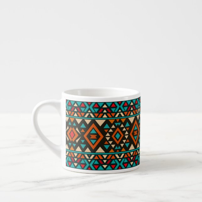 Modern Geometric Southwest Style  Espresso Cup (Left)