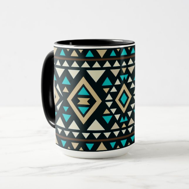 Modern Geometric Southwest Style  Mug (Front Left)