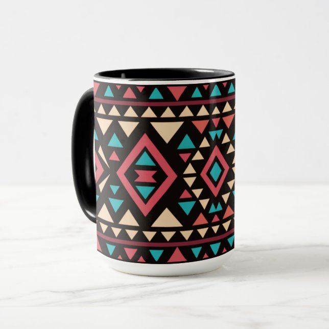 Modern Geometric Southwest Style  Mug (Front Left)