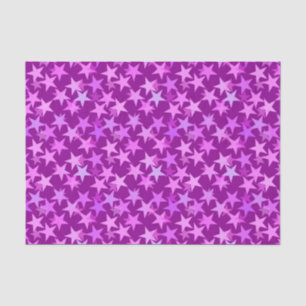 Modern Geometric Stars, Amethyst Purple and Orchid Tissue Paper