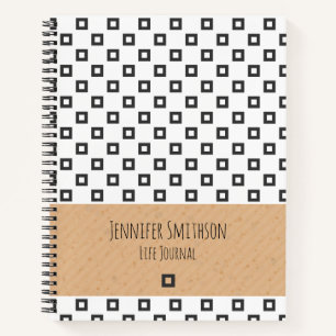 Modern Geometric Style Spiral Notebook