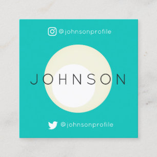 Modern geometric style with QR code Square Business Card