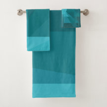 Modern Geometric Teal  Colour Design_Abstract
