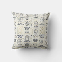 Modern Geometric Throw Pillow