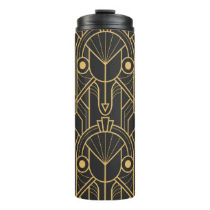 Modern Geometric Tiles Art Deco Thermal Tumbler