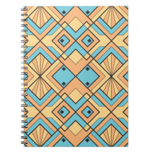 modern geometric tiles pattern. Abstract art deco  Notebook