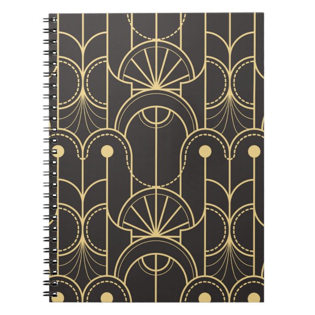 Modern geometric tiles pattern notebook (Front)