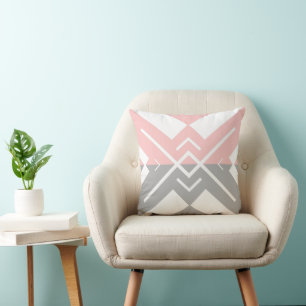 Modern geometric trendy colour block minimalist cushion