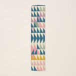 Modern Geometric Triangle Pattern Pastel Earthy  Scarf<br><div class="desc">Elevate your style with this modern geometric scarf featuring a striking triangle pattern in soft pastel and earthy hues. The artistic blend of muted blues, pinks, and mustard tones creates a sophisticated yet trendy look, perfect for casual wear, layering, or adding a chic touch to any outfit. Designed for fashion...</div>