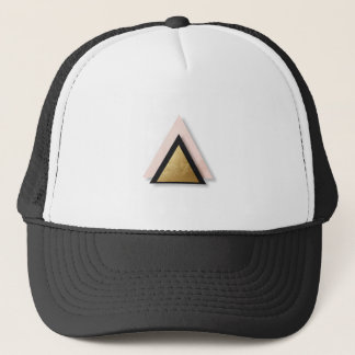 Modern Geometric Triangle Trucker Hat – Minimalist