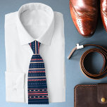 Modern Geometric Tribal Pattern Tie<br><div class="desc">Modern Geometric Tribal Pattern neck tie. This chic design features a stylish geometric themed tribal pattern. Perfect for weddings,  work and more.</div>