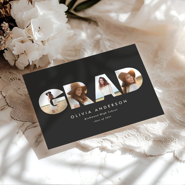 Modern geometric typography photo arch graduation (Creator Uploaded)