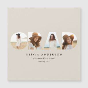 Modern geometric typography photo arch graduation