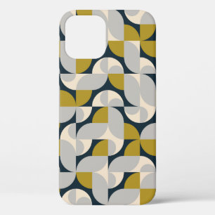 Modern Geometric Vintage Retro Background iPhone 12 Case