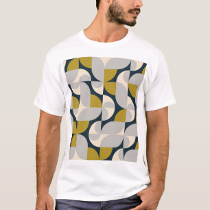Modern Geometric Vintage Retro Background T-Shirt