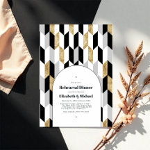 Modern Geometric Wedding Rehearsal Dinner