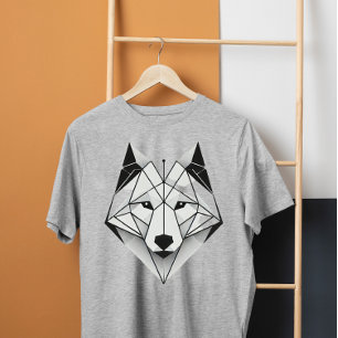 modern geometric  wolf  T-Shirt