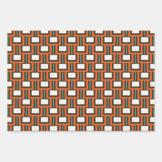 Modern Geometric Wrapping Paper Set