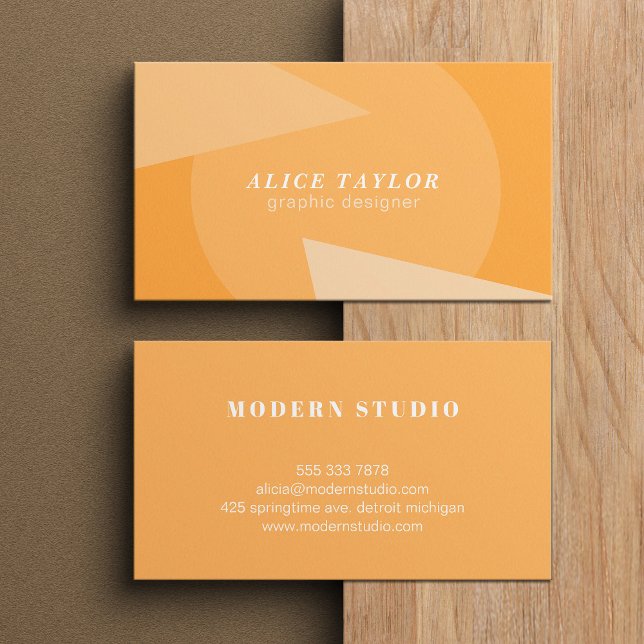 Modern geometric yellow monochrome home designer business card (Creator Uploaded)