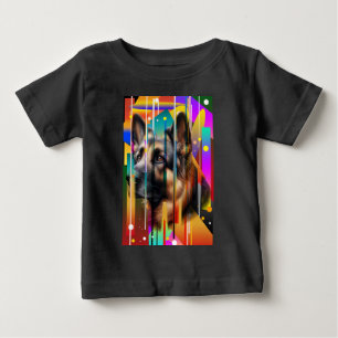 Modern Geometrical Dog   Baby T-Shirt