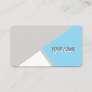 modern geometris smooth dof business card