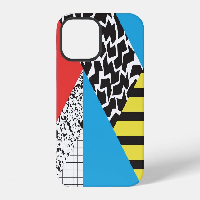 Modern Geometry: Abstract Seamless Style iPhone Case (Back)
