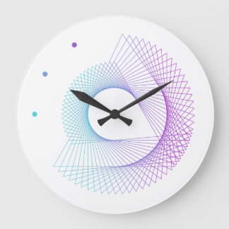 Modern Geometry Minimalist Design Large Clock